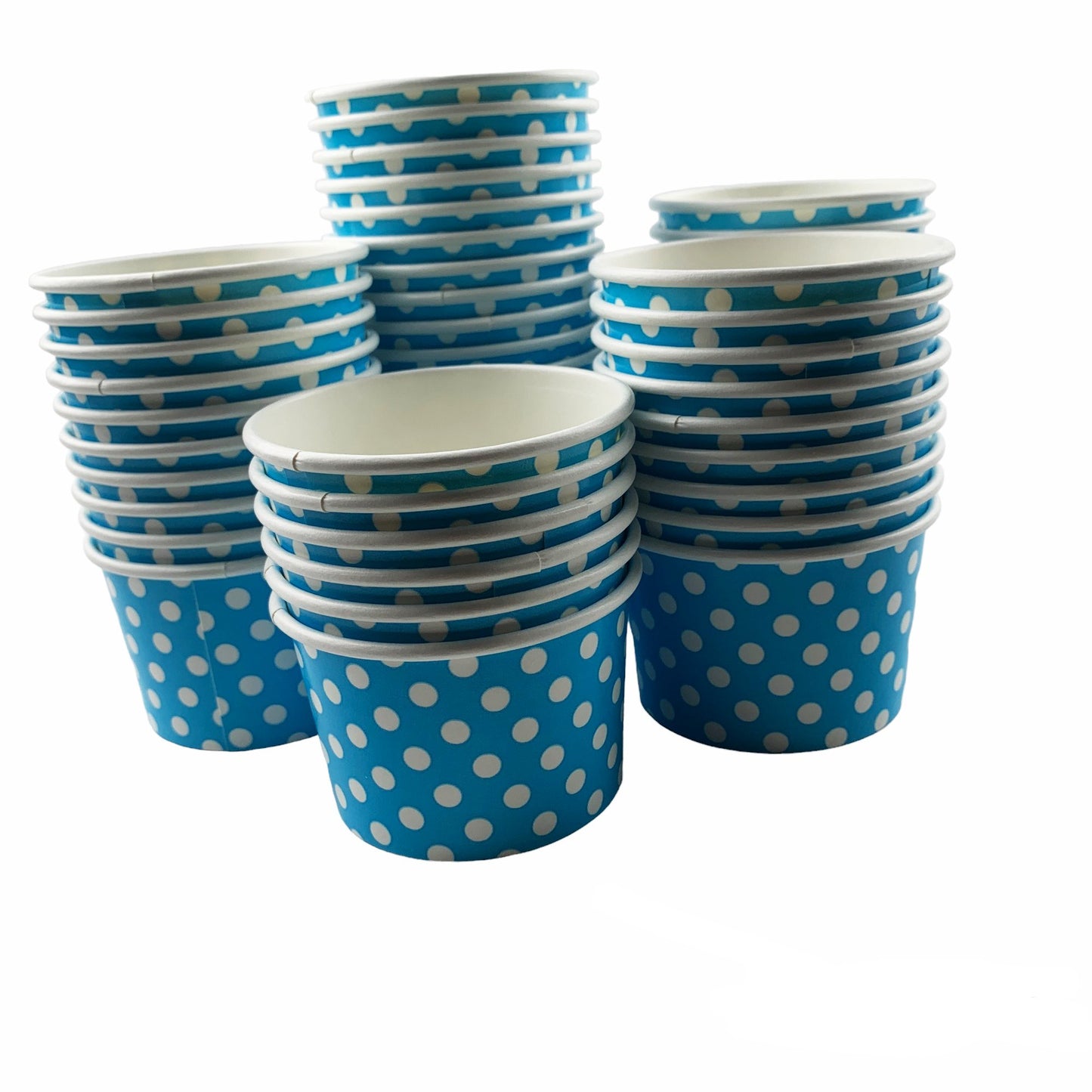 Heyiwell 1000PC/Case 4OZ Polka Dot Paper Ice Cream Cups,Disposable Dessert Cups Hot and Cold Food Paper Cups