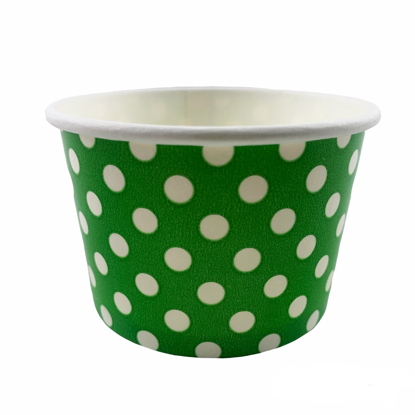 Heyiwell 1000PC/Case 4OZ Polka Dot Paper Ice Cream Cups,Disposable Dessert Cups Hot and Cold Food Paper Cups